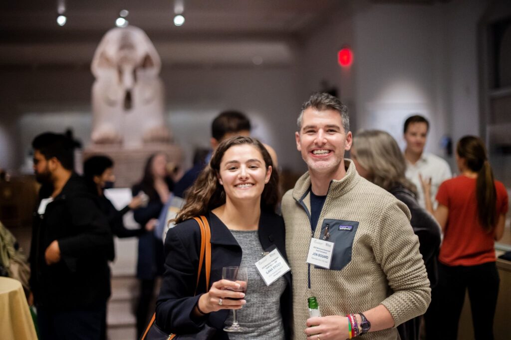 Symposium attendees at the Penn Museum
