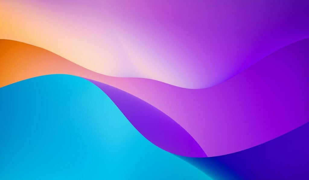 abstract art purple orange and blue