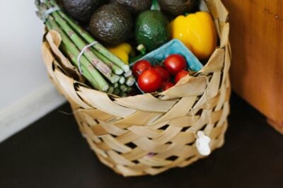 basket of groceries