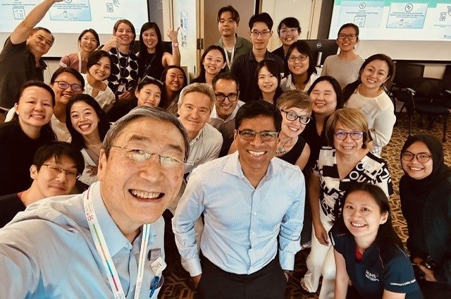 group photo in singapore